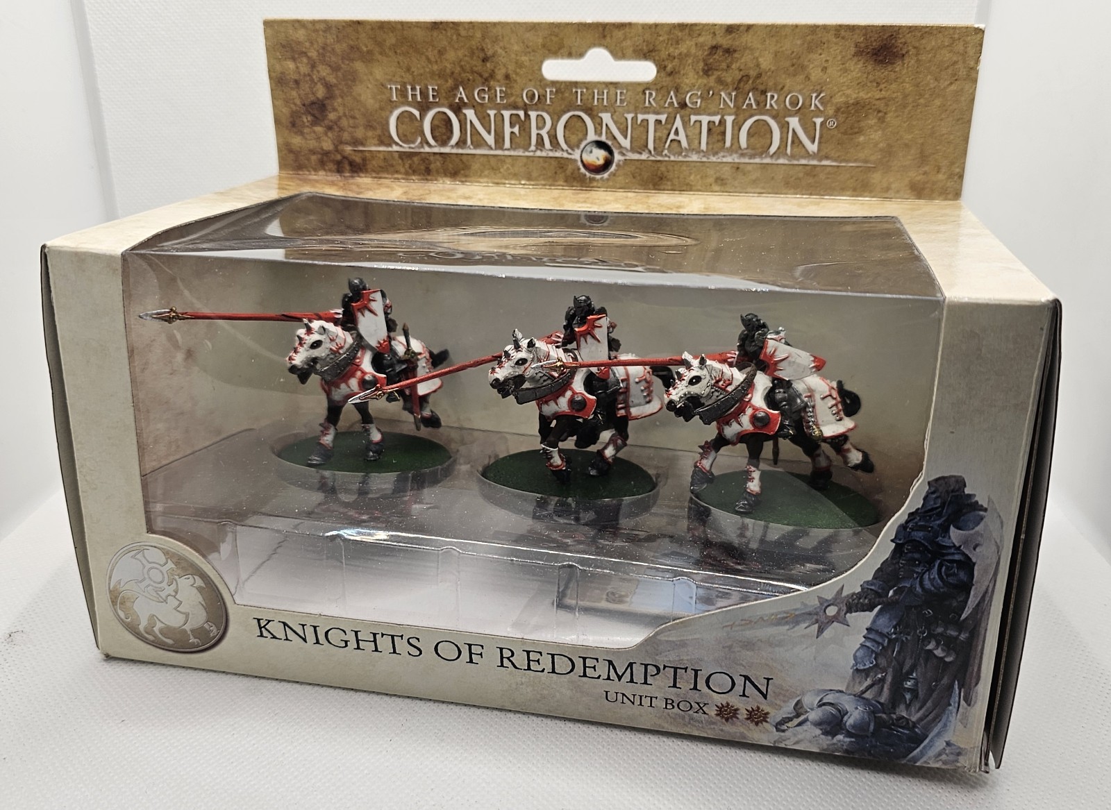 New CONFRONTATION KNIGHTS OF REDEMTION UNIT BOX GRIFFIN 3 MINIS Card Ragnarok