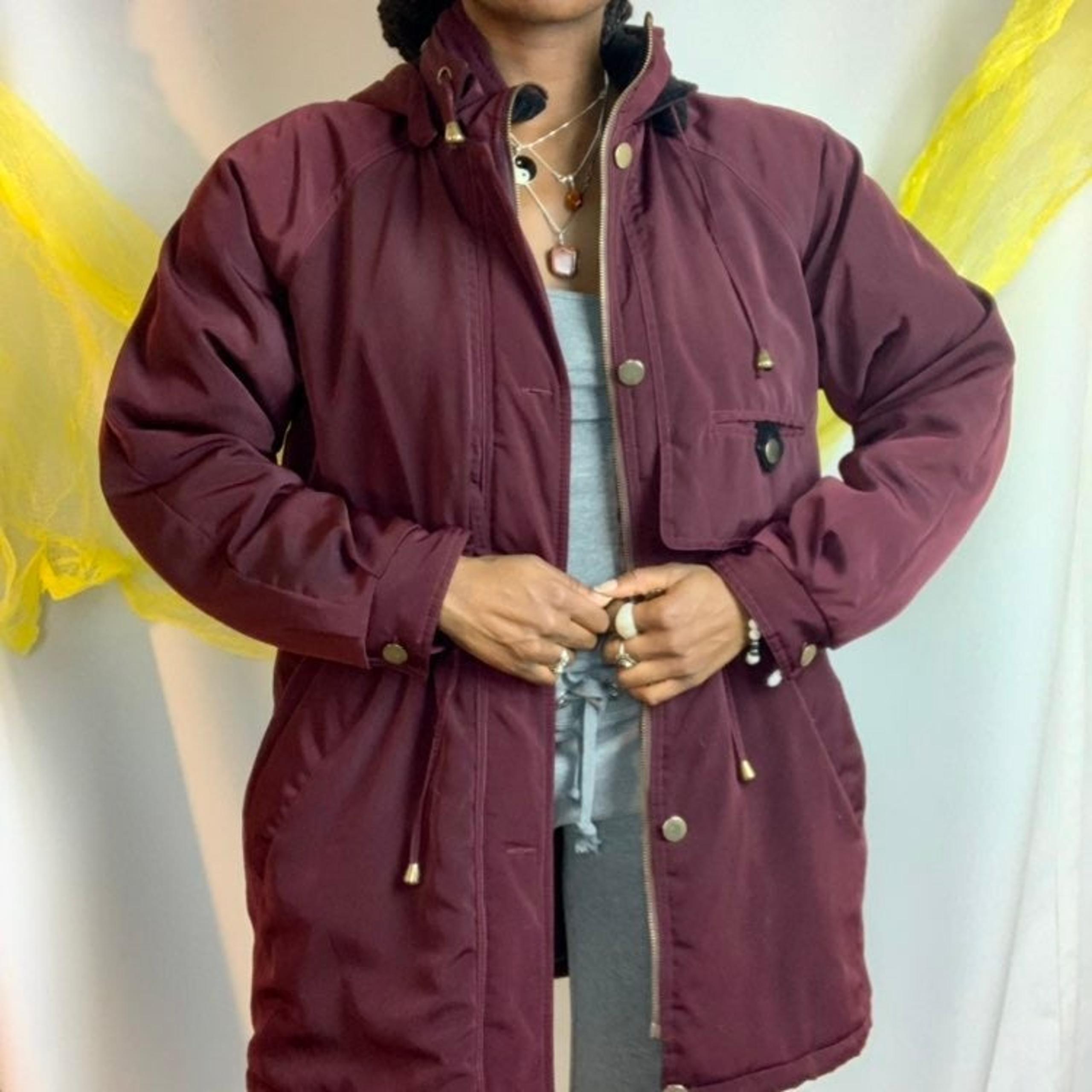 Vintage Basic Editions Burgundy Parka Jacket