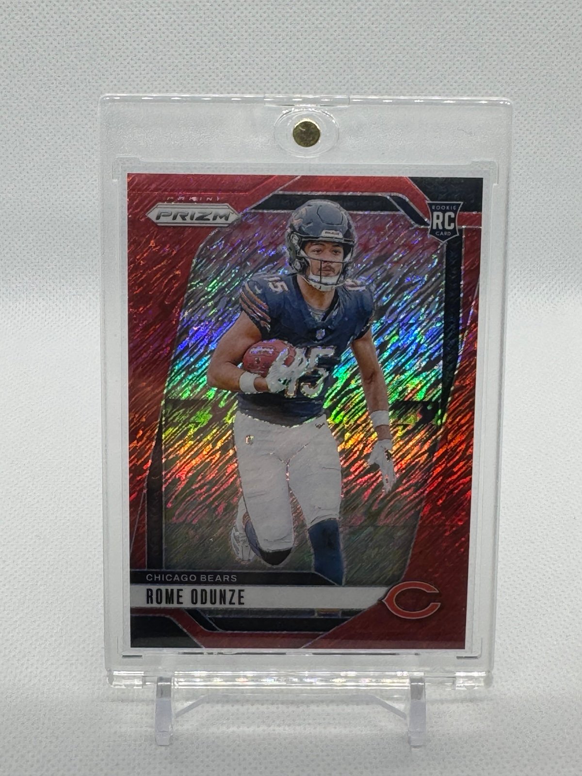 Rome Odunze Prizm FOTL Red Shimmer RC /35