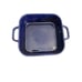 Staub 9 Square Stoneware Covered Baker 3.2-Qt. Glass Enamel Finish Cobalt Blue