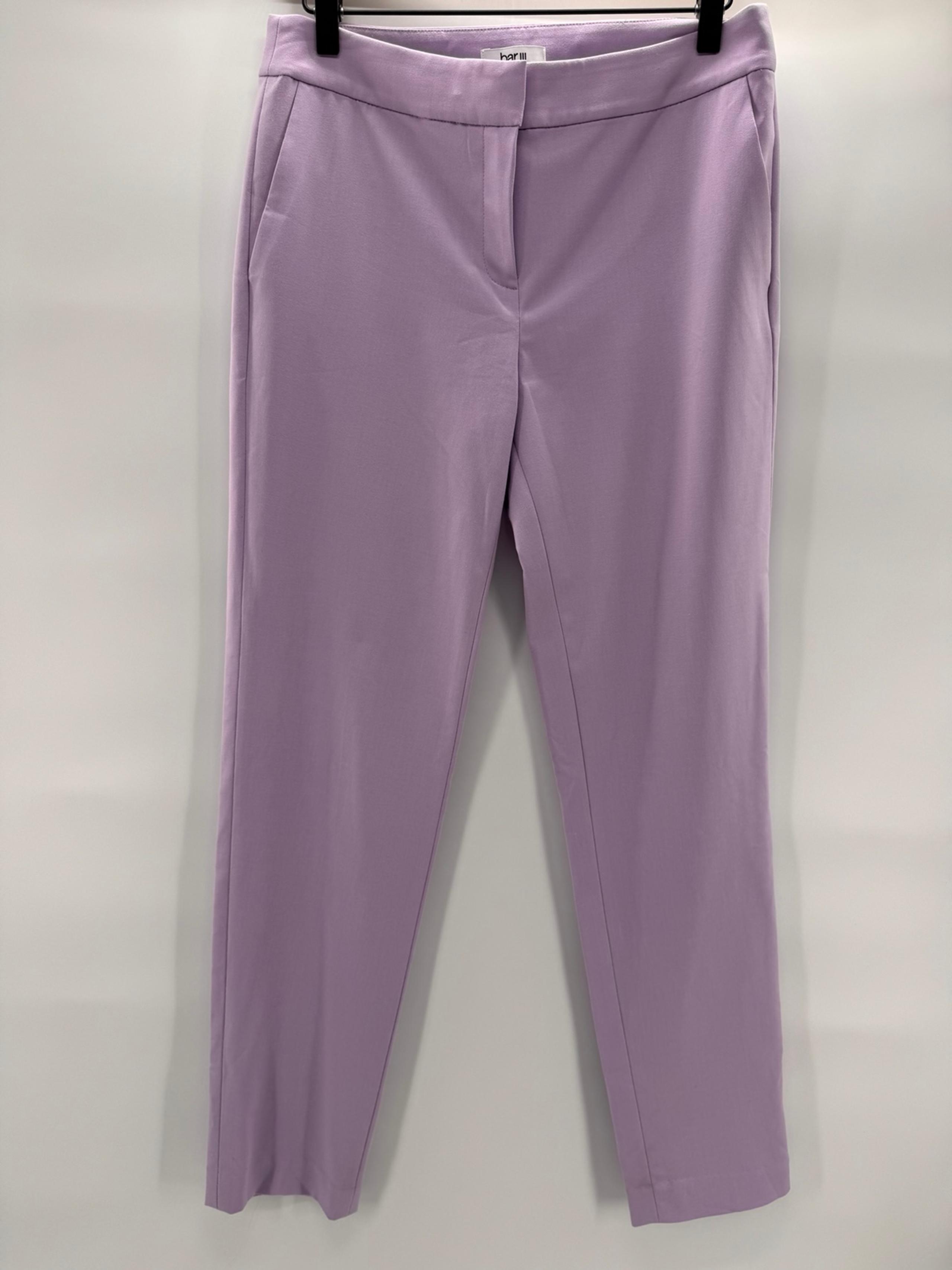 Bar III Women Casual Pastel Violet Pants Sz. 4
