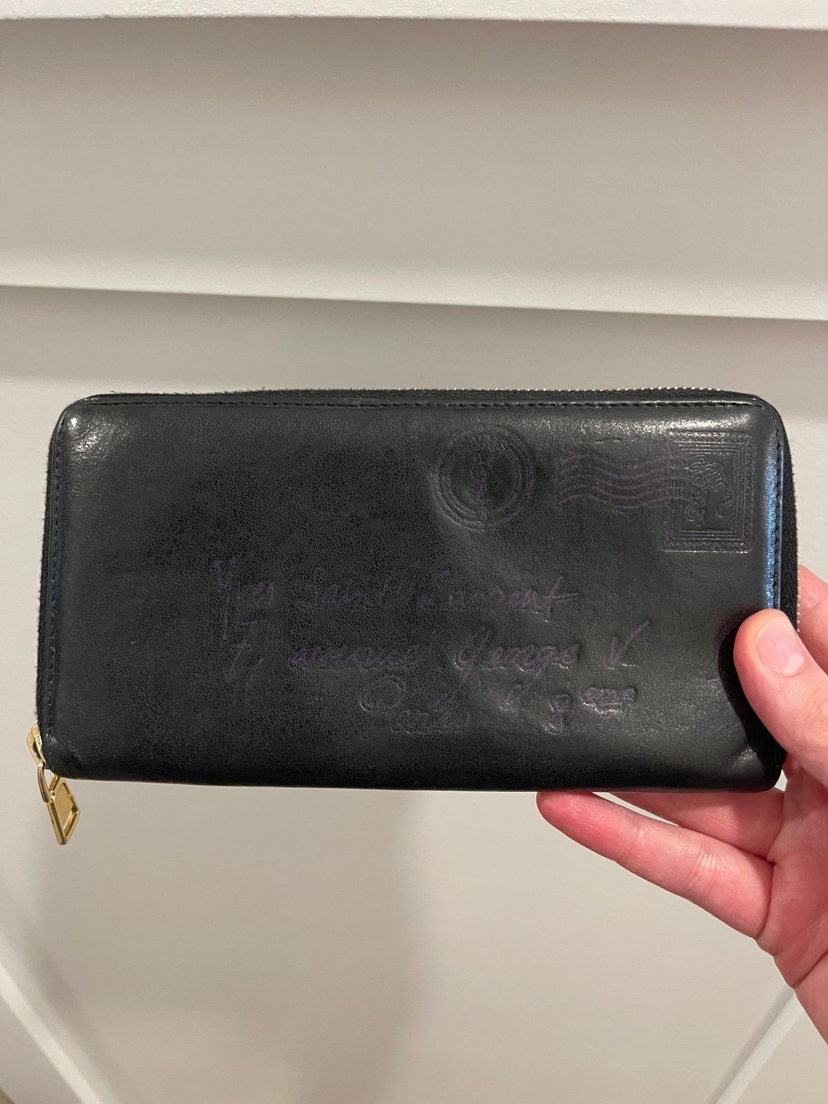 Authentic Vintage Vves Saint Laurent YSL Letter Envelop Wallet