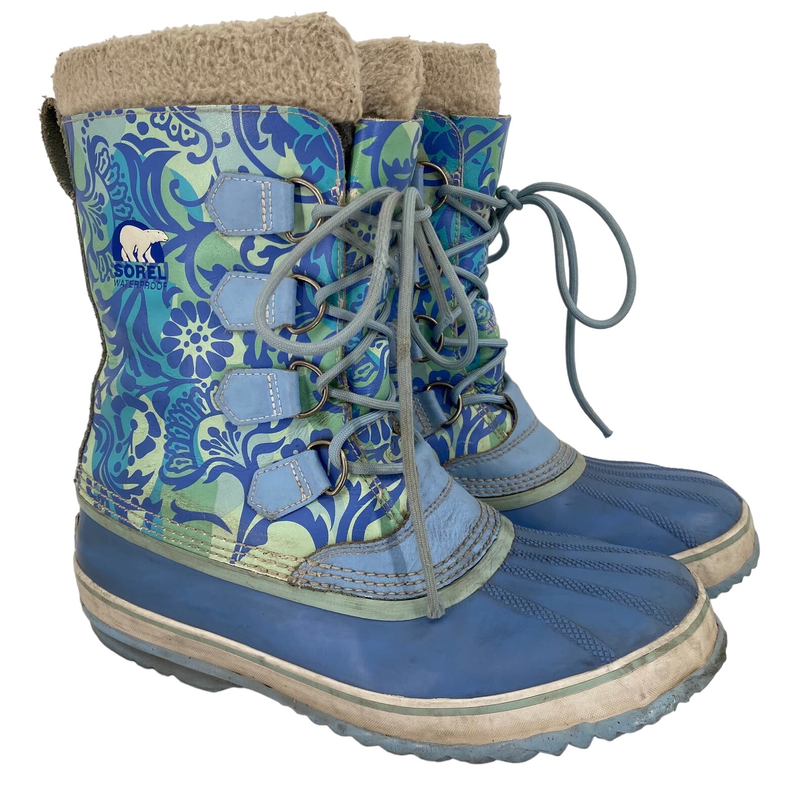 Sorel 1964 Pac Floral Waterproof Winter Boots Size 11