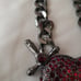 Betsey Johnson Heart And Dagger Large Statement Necklace NWT