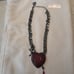 Betsey Johnson Heart And Dagger Large Statement Necklace NWT