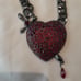 Betsey Johnson Heart And Dagger Large Statement Necklace NWT