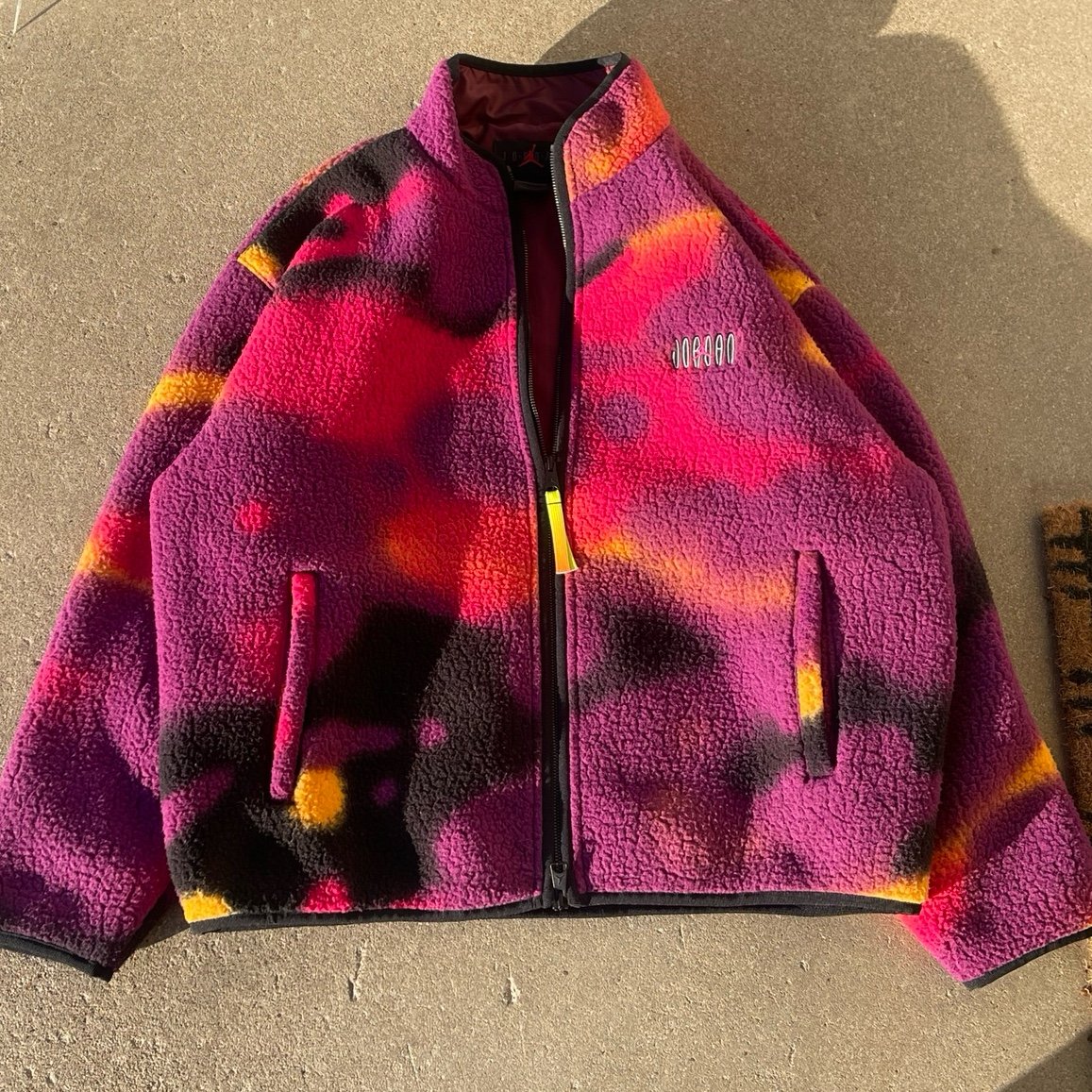 Air Jordan Flight MVP Fleece Full Zip Cozy Crazy Colorway Jacket Sz L