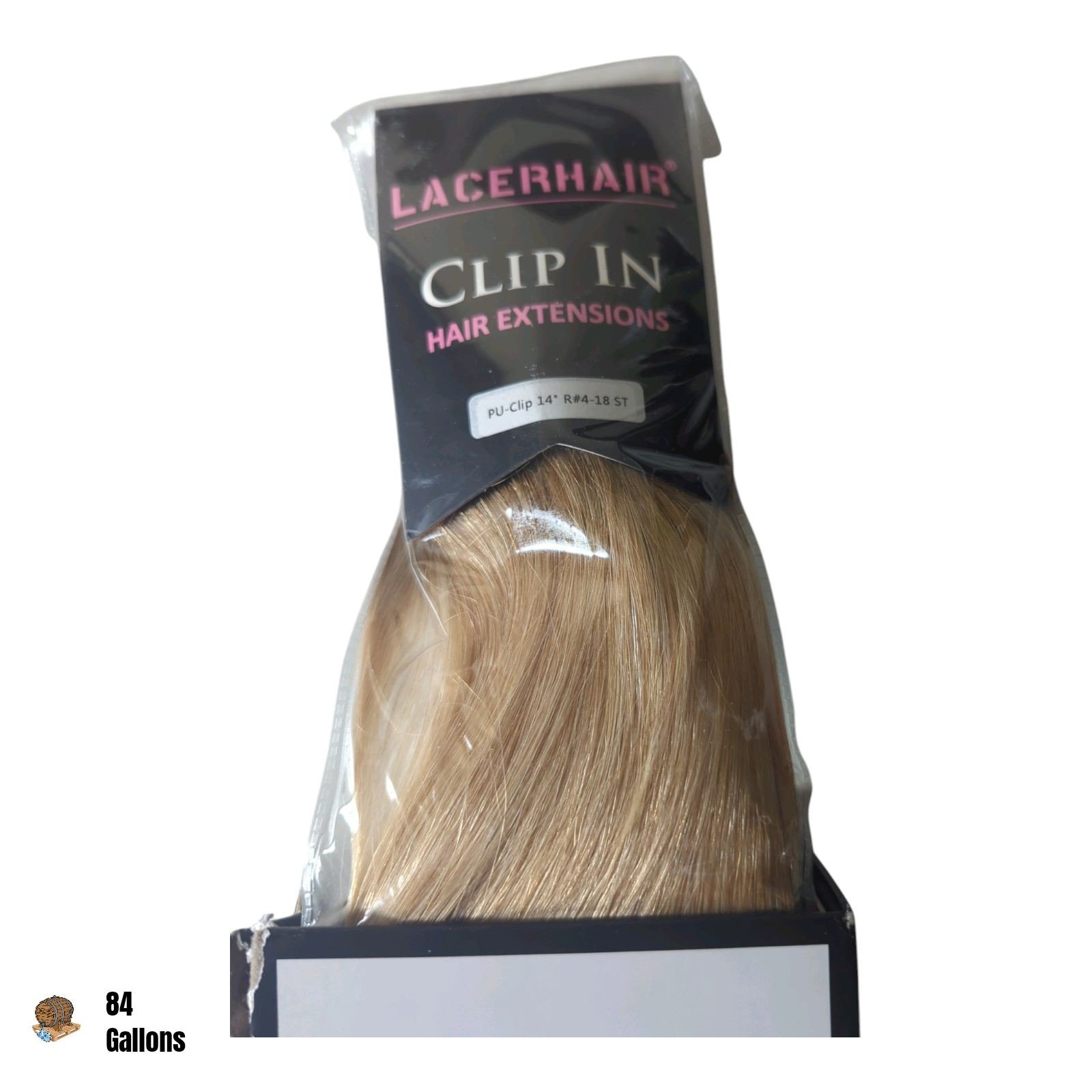 *Damaged Box -LACERHAIR PU-Clip 14 inch 7 pc Blonde Human Hair Extensions
