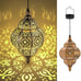 Hanging Solar Lights Outdoor Lantern Waterproof 1 Pack Bronze