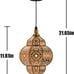 Hanging Solar Lights Outdoor Lantern Waterproof 1 Pack Bronze