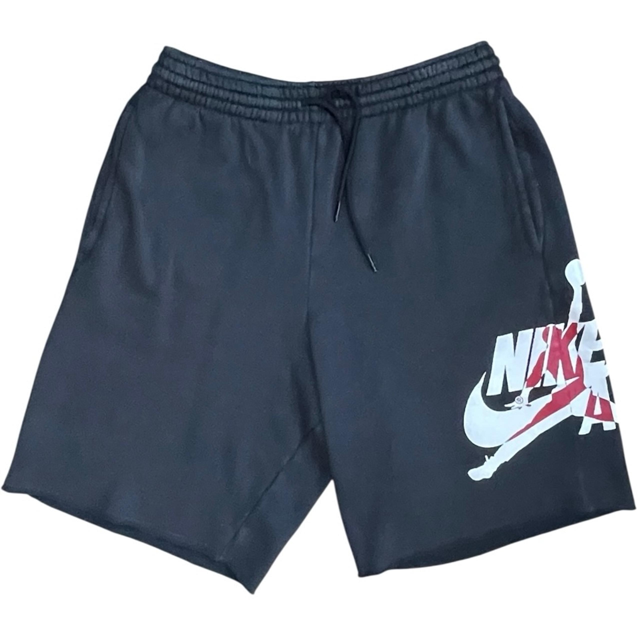 Nike Air Jordan Mens Sweat Shorts Small Jumpman Classics Black Basketball Cotton