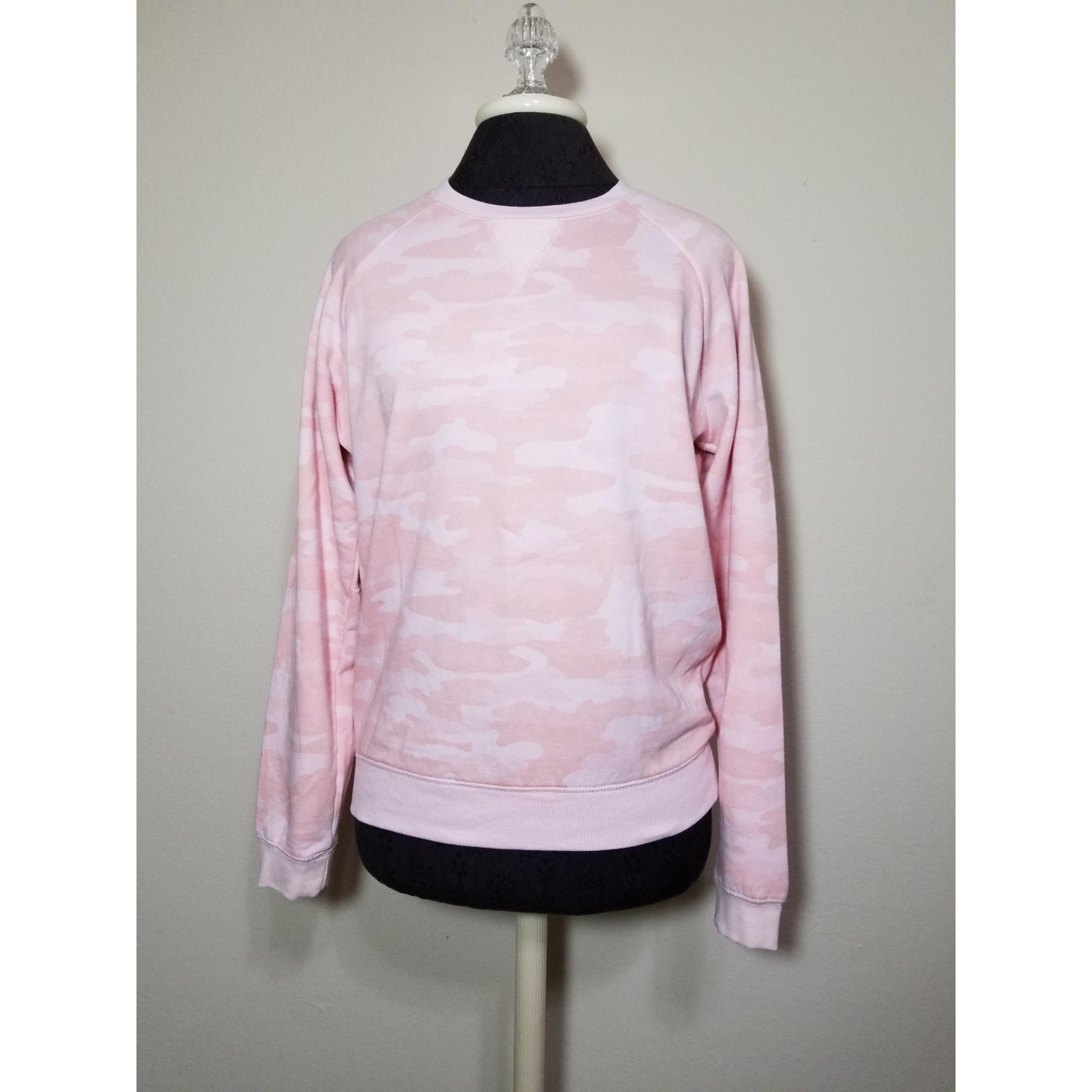 LUCKY BRAND NWT Women's Fleece Sweatshirt Pullover Tops Size Small Color Coral