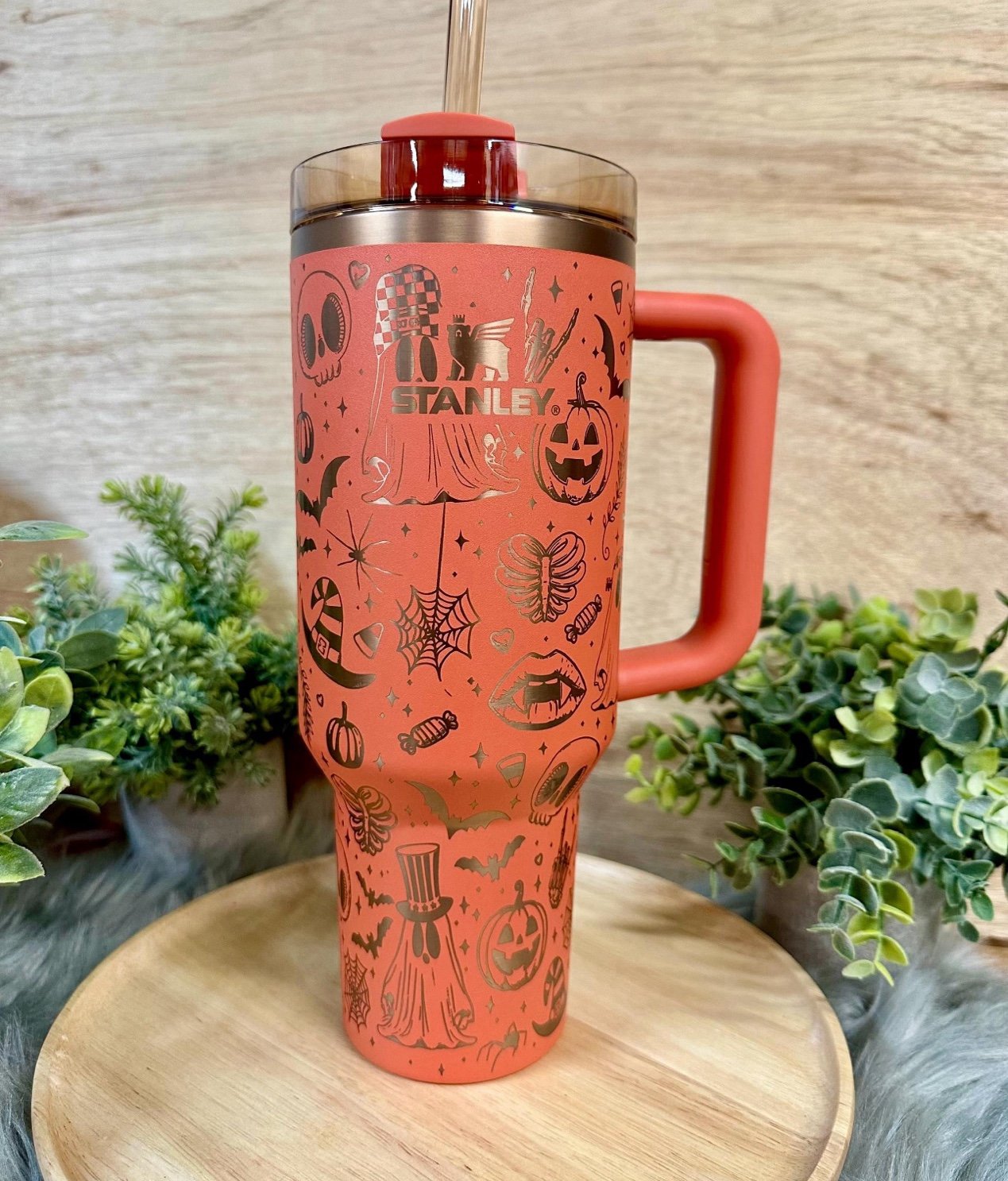 Customized Halloween Stanley tumbler