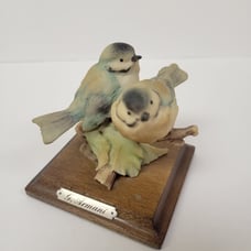 Vintage Florence Giuseppe Armani Blue Birds Figurine Made In Italy