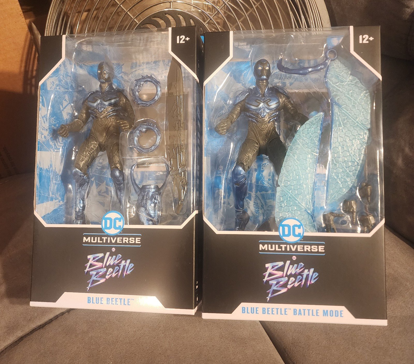 DC Multiverse McFarlane Action Figure Blue Beetle Movie & Battle Mode Lot of 2