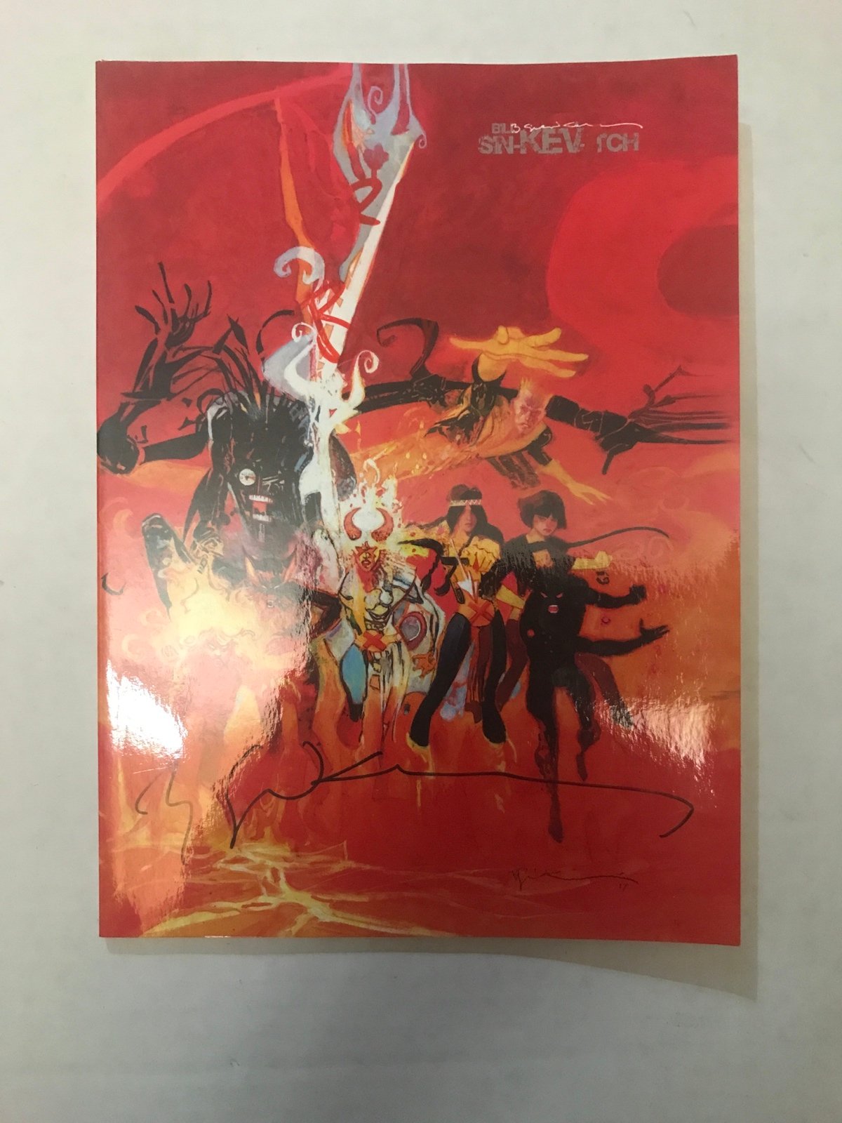 Bill Sienkiewicz New Mutants Sketchbook (2017) Marvel Characters #1 Signed