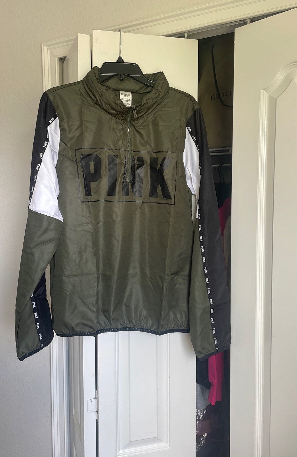 Olive windbreaker from VS PINK NWT