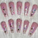 Pink Star Acrylic Press On Nails