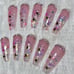 Pink Star Acrylic Press On Nails