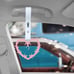 NEW 2PCS BARBED WIRE PINK JDM TSURIKAWA RING WHITE Handle Strap Drift Charm