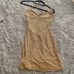 Hot Miami styles embellished nude mini dress