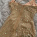 Hot Miami styles embellished nude mini dress