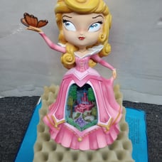 Disney showcase collectible Ms Mindy Aurora 4058888 light inside works
