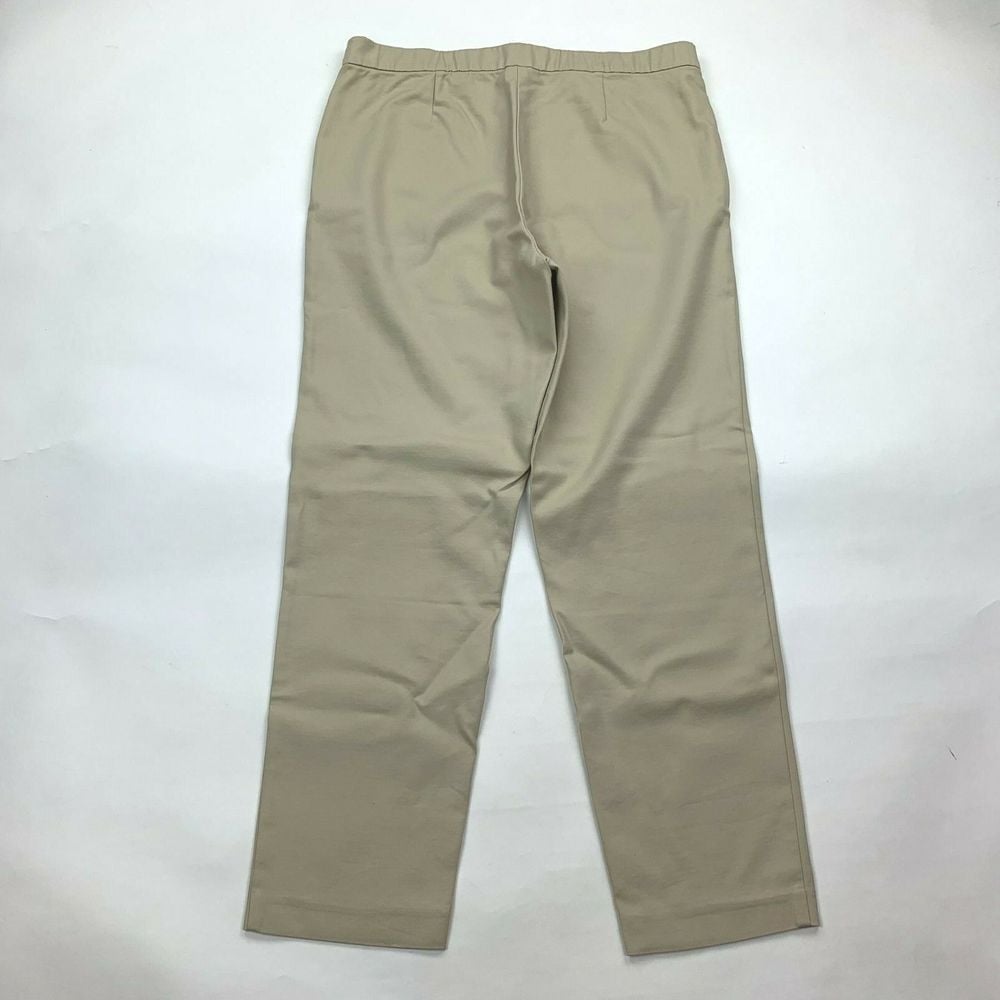 J Jill Pull on Pant Women 14 NWT Elastic Waist Stretch Cotton Blend Flat Front