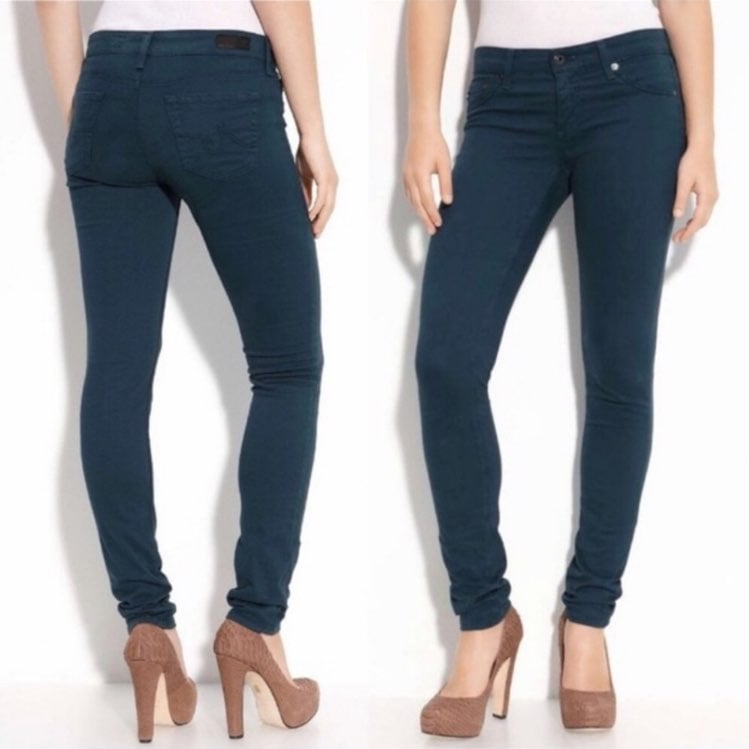 AG the Stilt Cigarette Leg Sateen Pants 28R