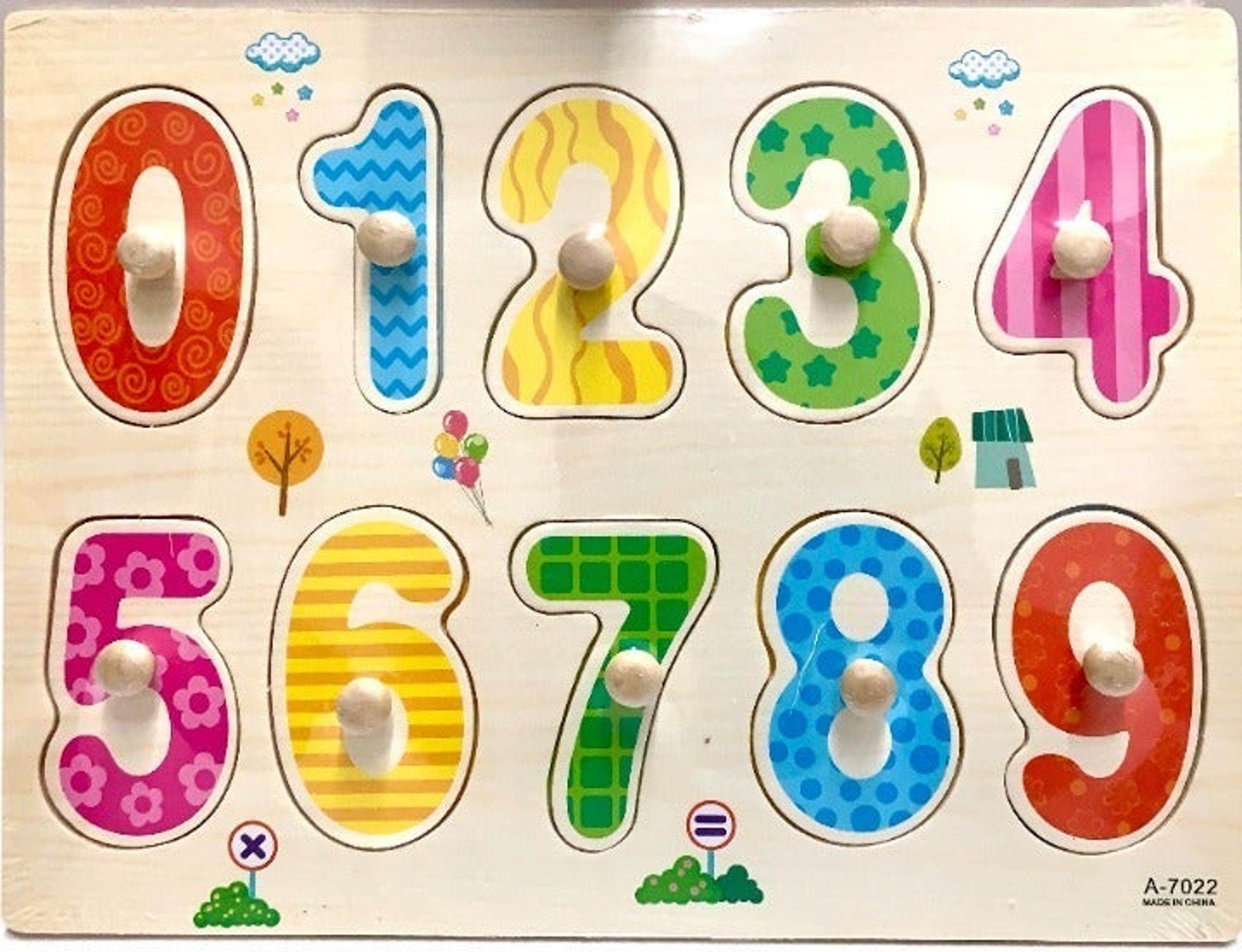 Children Numbers Wooden Learning Puzzle