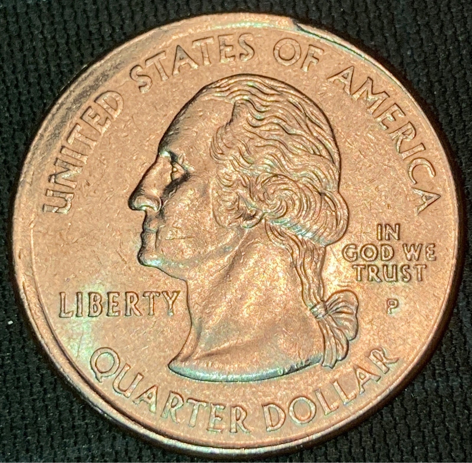 2000 Quarter Usually partial collar. off-center