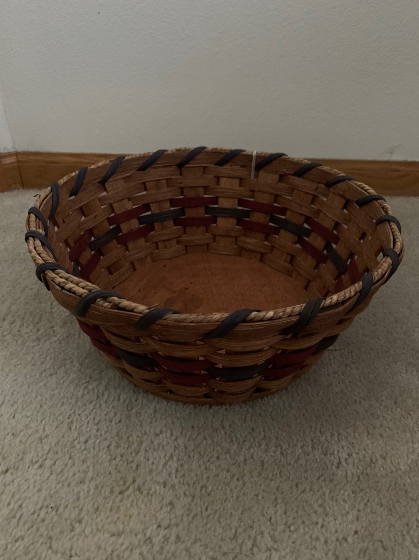 Handmade basket bowl