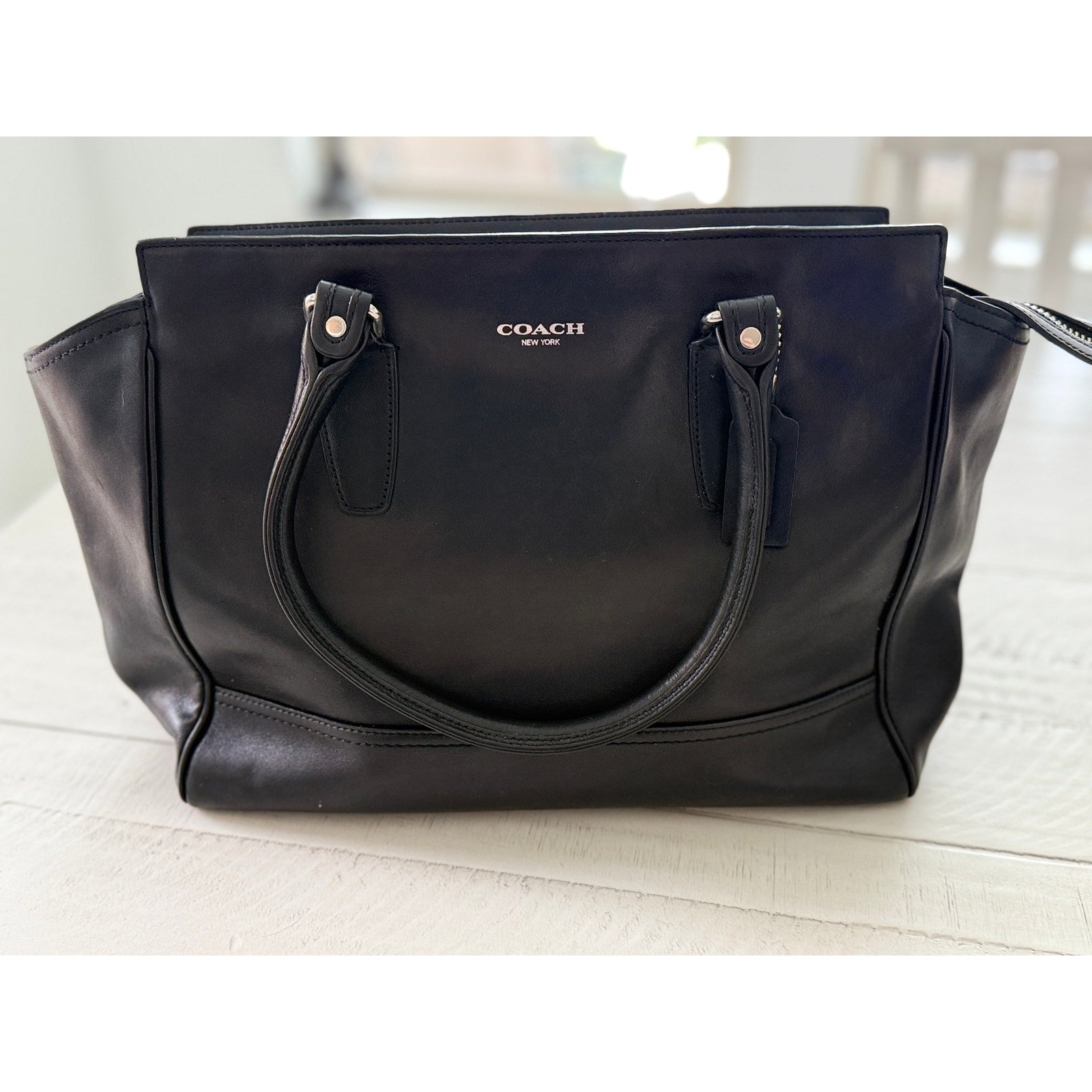 Coach Legacy Leather Candace Carryall - Black
