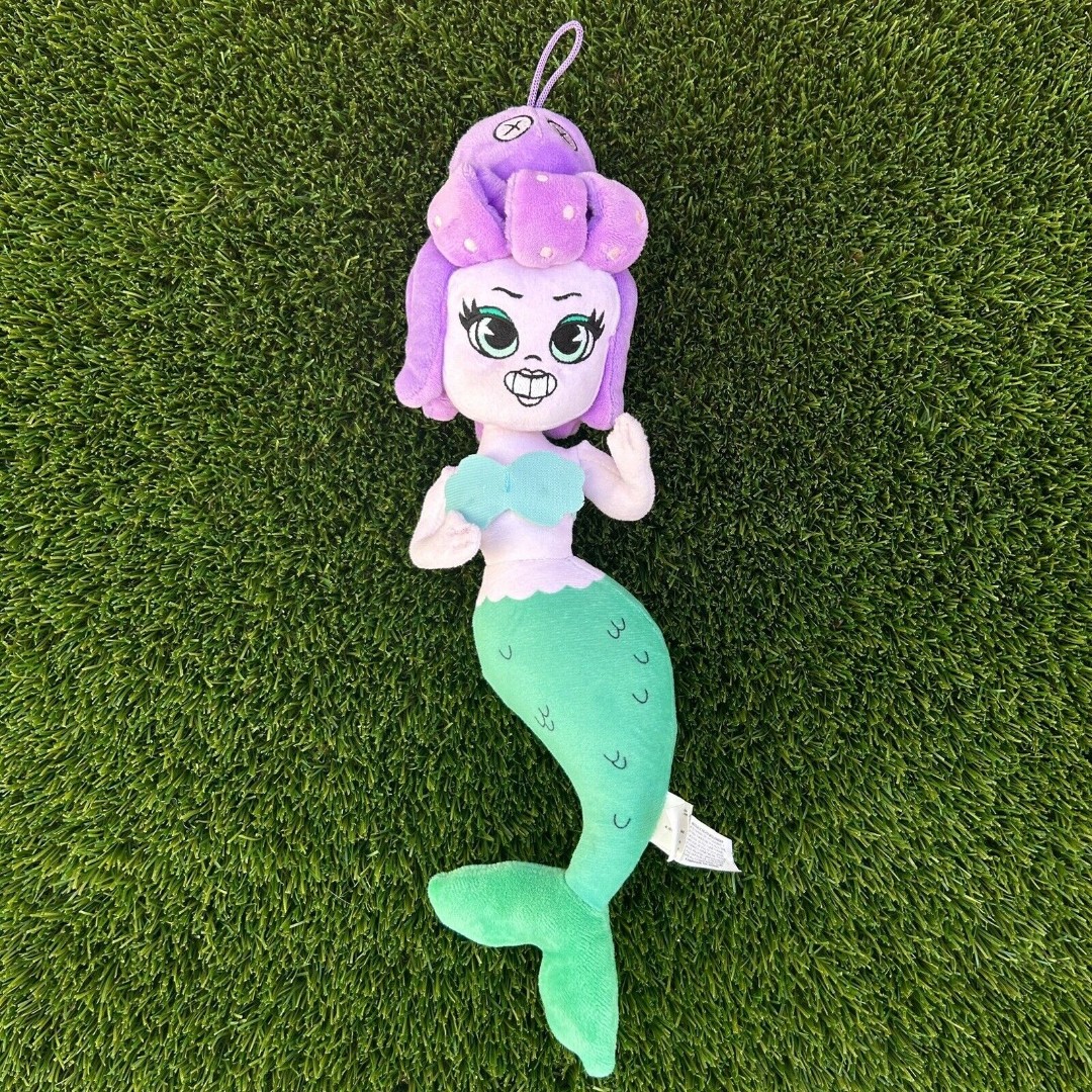 Cuphead Cala Maria Collectible 16 Plush by Fiesta Stuffed Doll Mermaid Purple