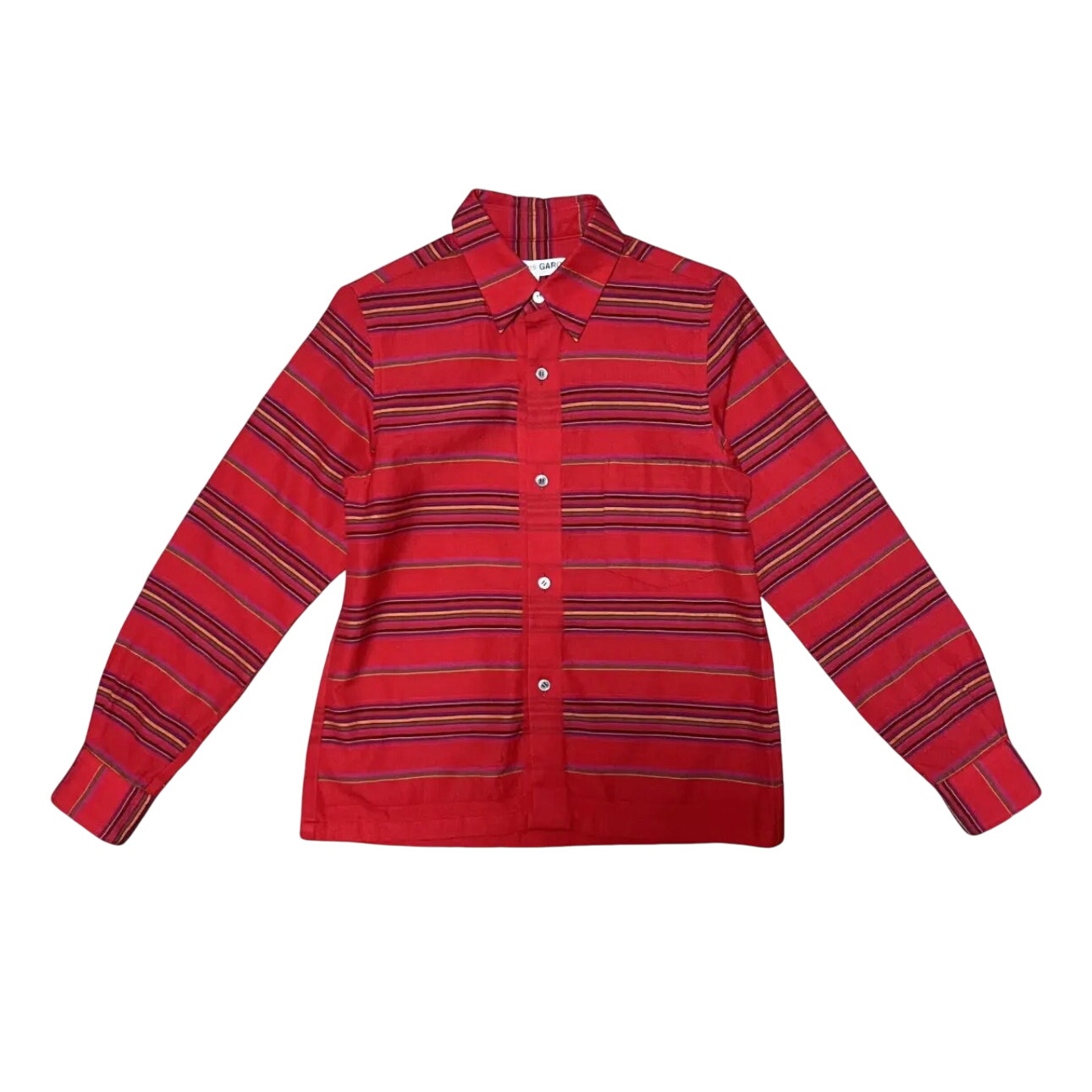 comme des garcons tricot red flannel shirt