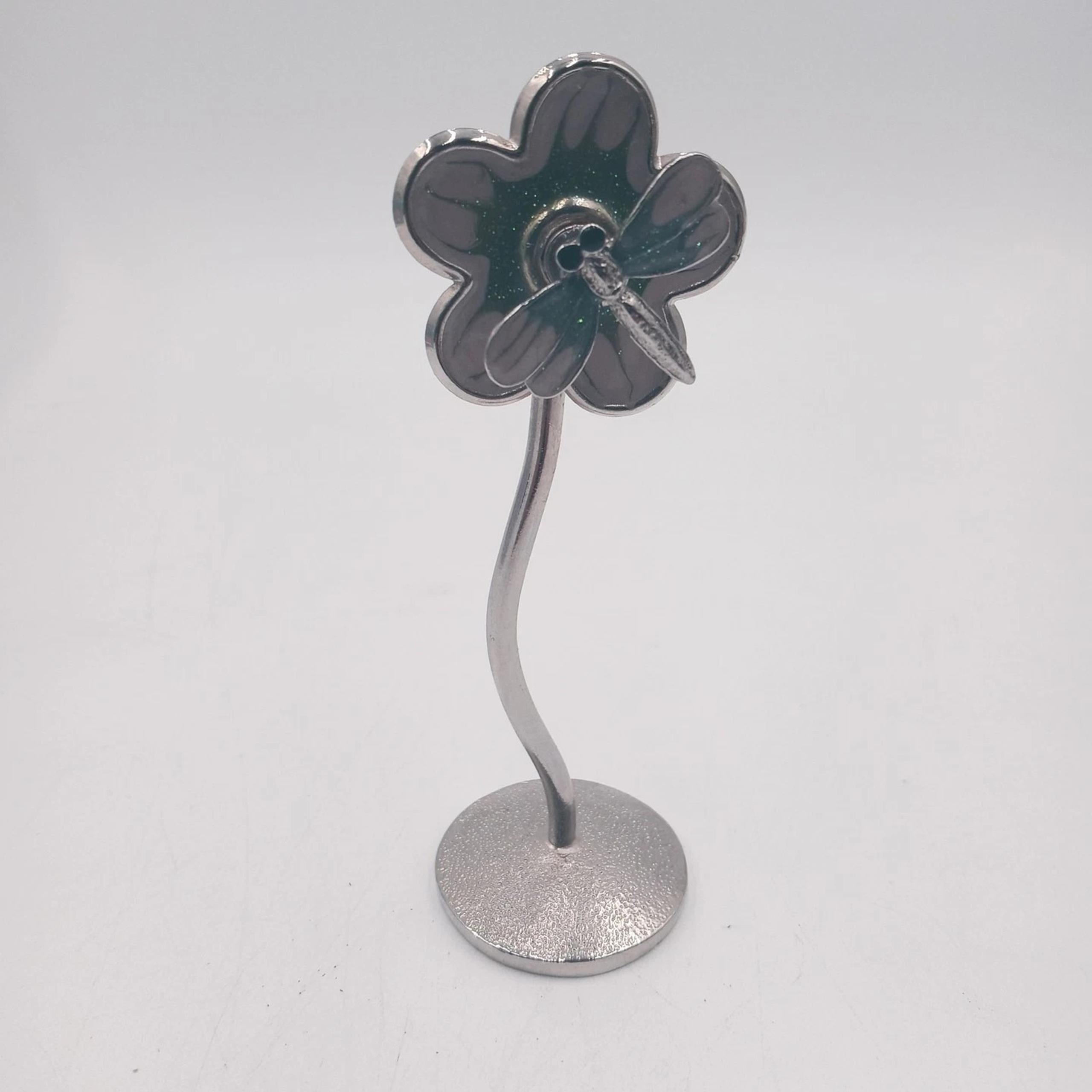 Dragonfly Flower Photo Picture Memo Holder Cute Modern