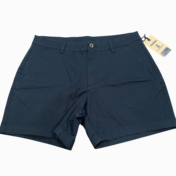 NWT Chubbies Sz 33 Armadas 5.5 Flat Front Stretch Twill Short Originals Navy