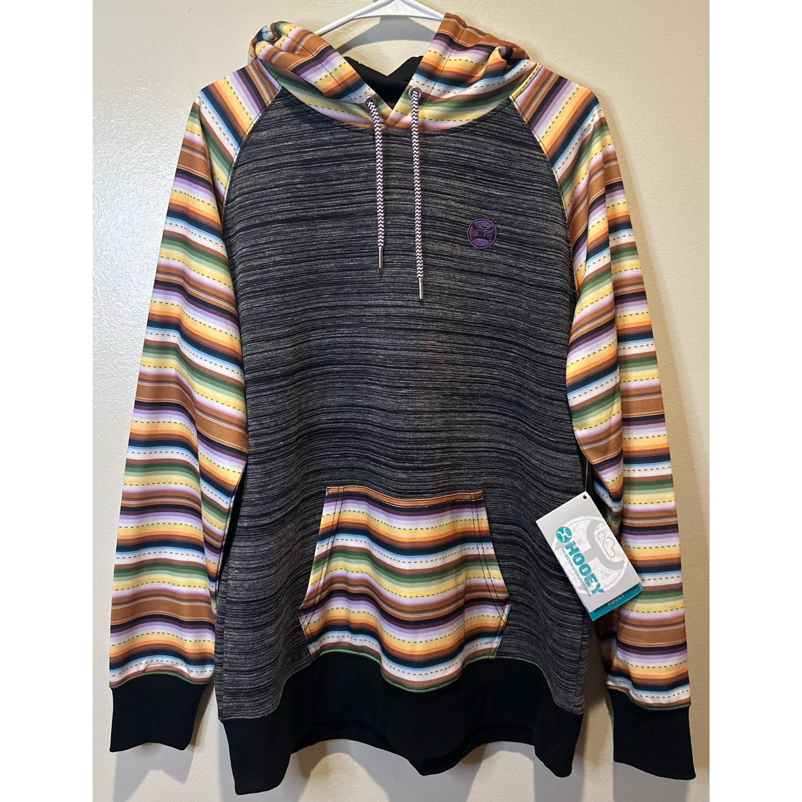 HOOEY Women’s Western Catalina Drawstring Hoodie Size XL * New With Tags