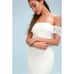 Lulu’s Romantic Heart White Lace Off-the-Shoulder Maxi Dress