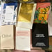 Burberry makeup bag w/ perfume samples