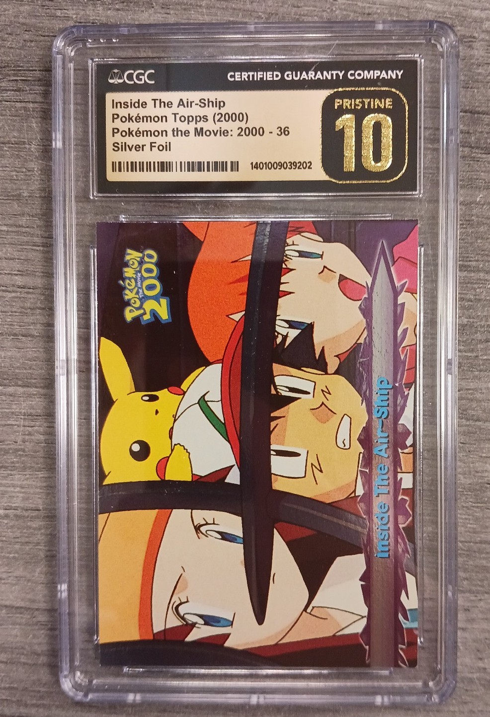 CGC Pristine 10 Inside The Air-Ship Pokémon Topps 36 Silver Foil