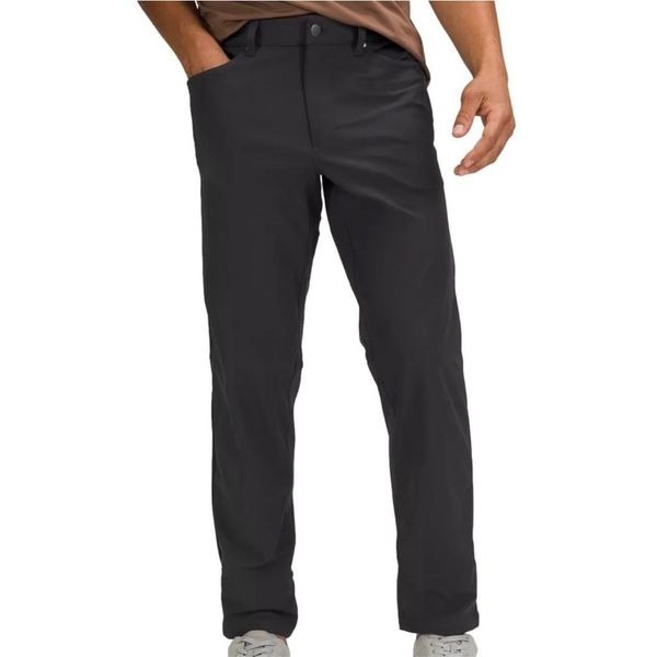Lululemon ABC Pants Mens Size 34 Black Classic Fit 5 Pocket 32 Warpstreme