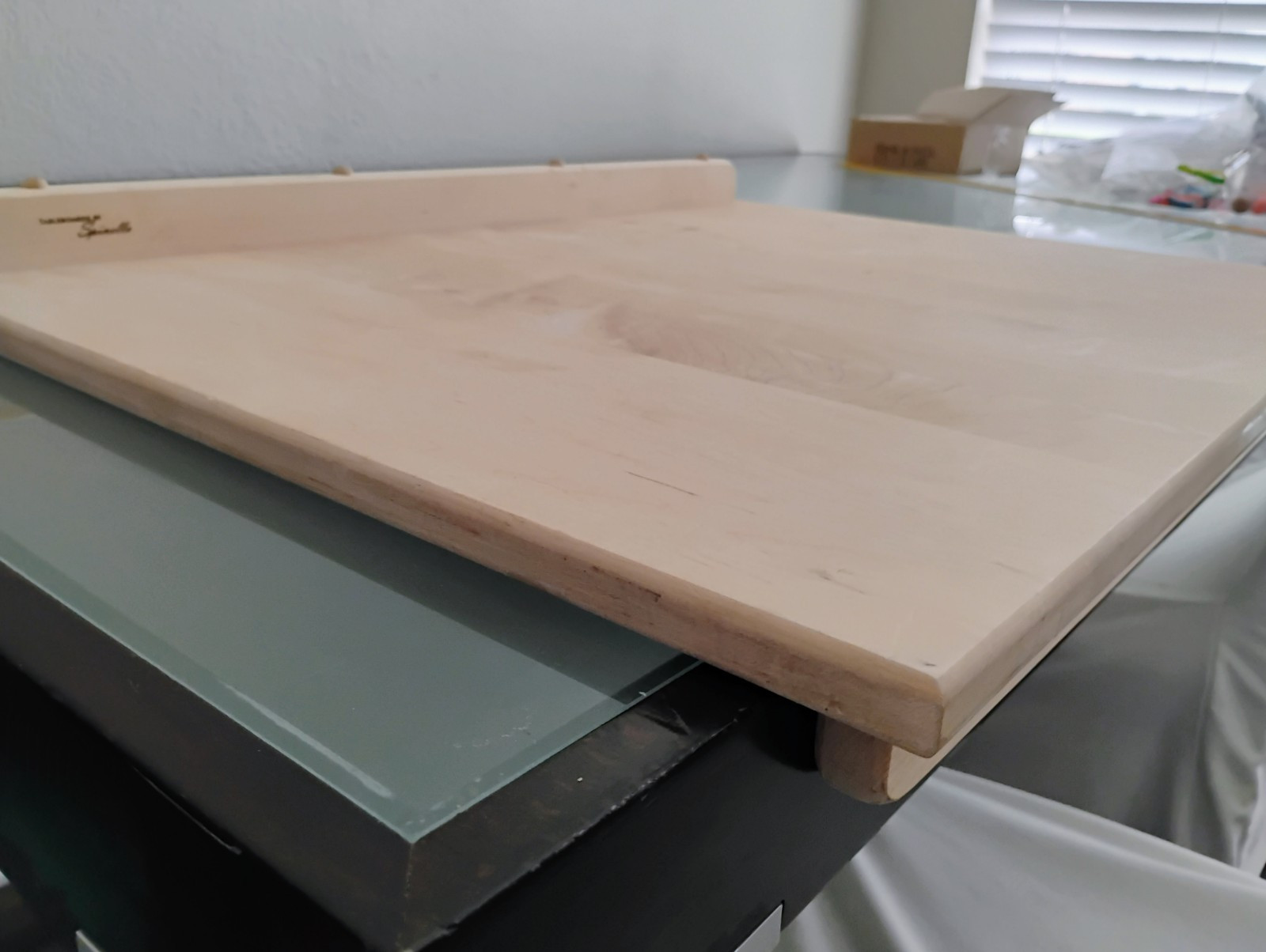 Wooden Bread Kneading Board by Spinella Amish Handcrafted Hard Maple 28 x 22