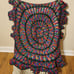 Vibrant Round Crocheted Throw