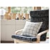 Ikea POÄNG Armchair cushion, Storudden white/black 705.162.55 BRAND NEW
