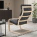 Ikea POÄNG Armchair cushion, Storudden white/black 705.162.55 BRAND NEW