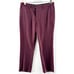 Jack London Pants Mens SIze 30x25 Maroon Slim Chinos Flat Front Dress