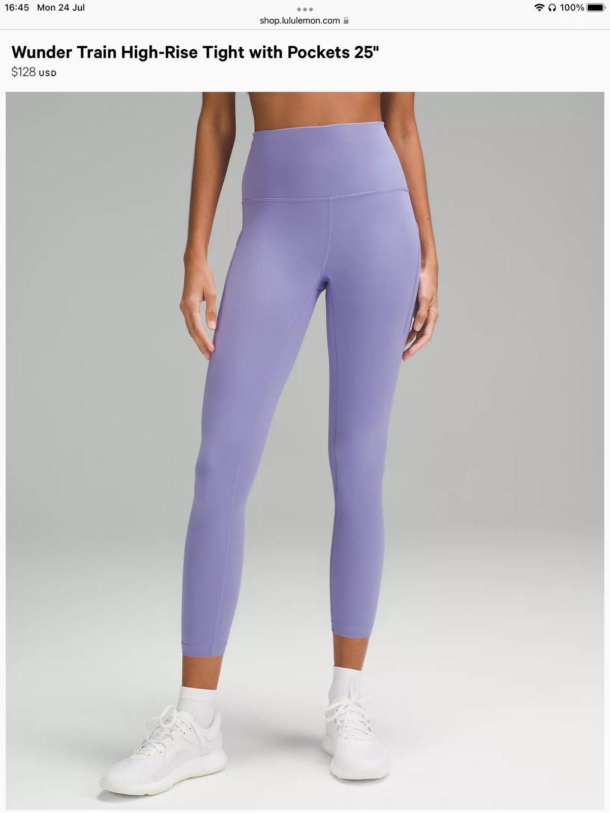 Wunder Train High-Rise Tight with Pockets 25