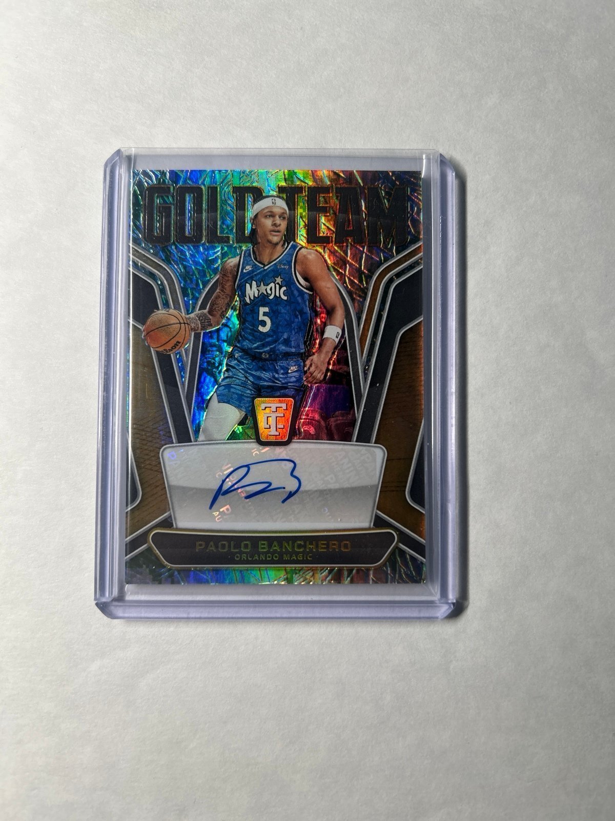 Paolo Banchero Camo #/25 Autograph 2024-25 Panini Totally Certified No. GTS-PAO