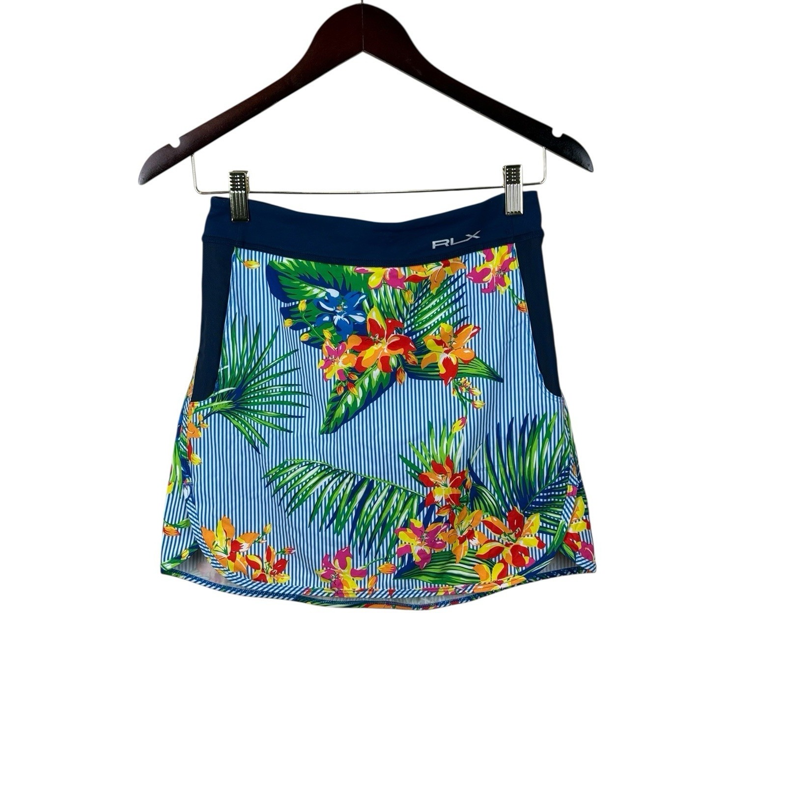 RLX Ralph Lauren Womens XS Stretch Golf Tennis Hawaiian Print Skort
